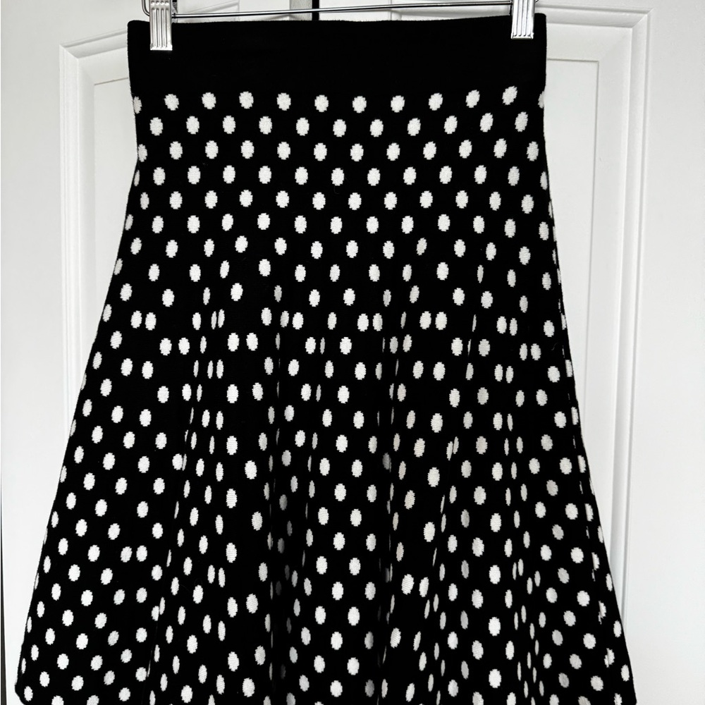 Polka Dot Black and White Skirt